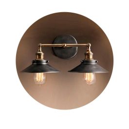 Edm Aplique de Pared Doble Vintage Metálico E27 60W 63x29 cm Negro Precio: 55.50000049. SKU: S7900757