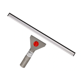 Q-connect Limpiacristales Industrial Mango de Acero Hoja Plástico 40 cm Ancho