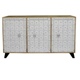 Buffet Indio DKD Home Decor Blanco Natural 45 x 100 x 165 cm