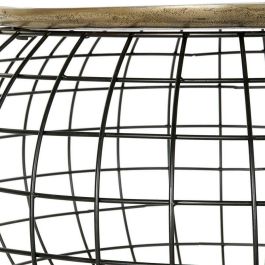 Mesita Auxiliar Loft DKD Home Decor Dorado Negro 80 x 44 x 80 cm Mesita Auxiliar Loft DKD Home Decor Dorado Negro 80 x 44 x 80 cm
