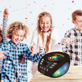 Lexibook Harry Potter Reproductor de CD Bluetooth con Efectos de Luz Multicolor para Niños, Compatible con CD/CD-R/CD-RW, Bluetooth 5.0, Altavoces 3W x 2