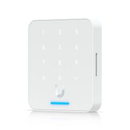 Ubiquiti Lector de Tarjetas NFC con Teclado, BLE 4.1, PoE, Apple Touch Pass, IP55, Blanco