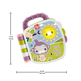 Fisher Price Libro de Rimas Infantiles Del Mono Púrpura MATJFN05