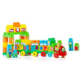 Juego construccion tren 70 piezas con numeros y letras Juego construccion tren 70 piezas con numeros y letras