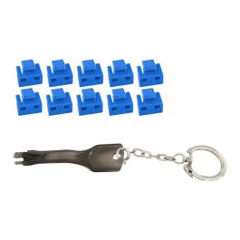 MicroConnect Bloqueadores de puertos RJ45 con herramienta de llave azul, 10 unidades Precio: 6.50000021. SKU: B1F42WVY5W