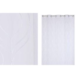 Cortina Basicos DKD Home Decor Blanco 260 x 260 x 140 cm