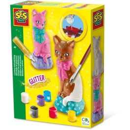 Moldura y pintura - Gato - Pasatiempos creativos - SES CREATIVE - Para hacer gatos con 6 colores de pintura. Precio: 23.50000048. SKU: B19LKLTEH6
