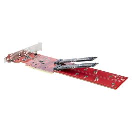 StarTech Tarjeta Adaptadora PCIe Dual M.2 NVMe AHCI a PCI Express 4.0 x8 x16 para SSDs M.2, 7.8Gbps por Unidad, 6493014h