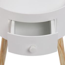 Mesa Auxiliar Redonda Blanca Versa 52CM Mesa Auxiliar Redonda Blanca Versa 52CM