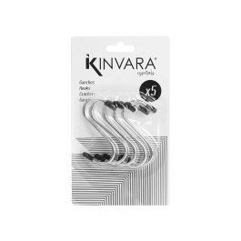 Set 5 Ganchos Metálicos Pequeños Kinvara - 10.5x18x2.5 cm, Plata (24 Unidades) Set 5 Ganchos Metálicos Pequeños Kinvara - 10.5x18x2.5 cm, Plata (24 Unidades)
