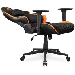 COUGAR Silla Gaming Armor One V2 F, PVC/Tela, Negro/Naranja, Reposabrazos 4D, hasta 120 kg