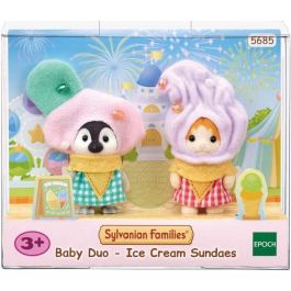 El dúo disfrazado de helado - SYLVANIAN FAMILIES - 5685 - Bebé pingüino y gato rojo con disfraces exclusivos Precio: 40.6439006171. SKU: B15TBF6XXZ