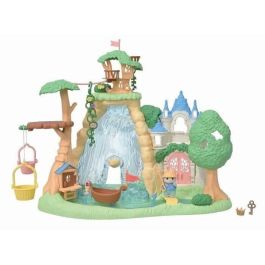 Juego de Figuras - FAMILIAS SYLVANIAN - Bebé Husky y Tesoro Escondido - Castillo y Caja Fuerte