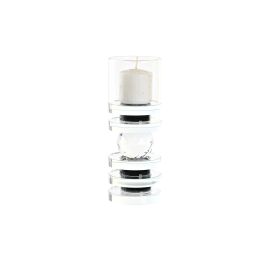 Portavela Moderno DKD Home Decor Negro 6 x 16 x 6 cm Portavela Moderno DKD Home Decor Negro 6 x 16 x 6 cm