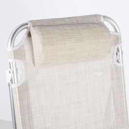 Silla playa alta plegable aluminio blanca 48x60x90 cm con cojin y asa. Silla playa alta plegable aluminio blanca 48x60x90 cm con cojin y asa.