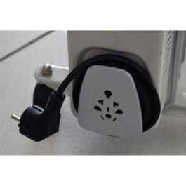 Warm Tech Radiador Eléctrico de Aceite WAR5411074178055 - 2000W, 240V, Hasta 30m3, Color Gris