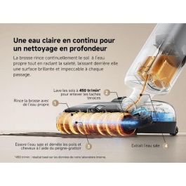 Mova X4 Pro Aspiradora Lavado con Agua Caliente Antienredos Autolimpieza a 100 °C Succión de 20 kPa