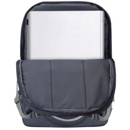 Rivacase 7567 Mochila Portátil 17.3 Pulgadas Prater - Protección Antirrobo, Carga USB, Gris Oscuro