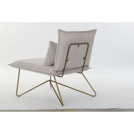 DKD Home Decor Sillón Urban Beige Dorado 78 x 75 x 66 cm Poliester Metal