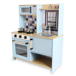 Deqube Cocina de Madera Premium 2 Módulos 72x30x84cm con Luz, Sonido, Fregadero, Horno, Microondas y Utensilios +3 Años Precio: 119.9594. SKU: B19AZMKRVS