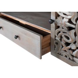 Giner y Colomer Mueble Televisor Madera Mango 150 cm Gris Decapé