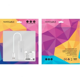 Nanocable 10.16.4602 Hub USB-A 3.0 de 4 Puertos USB-A 3.0 5 Gbps Aluminio Plata 18 cm Compatible Windows macOS Linux Nanocable 10.16.4602 Hub USB-A 3.0 de 4 Puertos USB-A 3.0 5 Gbps Aluminio Plata 18 cm Compatible Windows macOS Linux