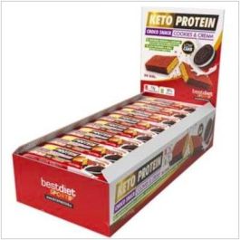 KETO PROTEIN Choco Snack Cookies-Cream Protein Barritas 24 Unidades Precio: 33.8900001. SKU: B1FE7X96DW
