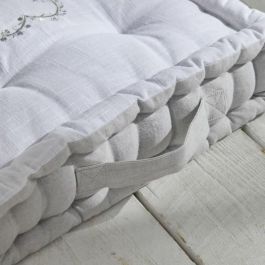 Today TOD1700239379098 Cojín de Suelo Slub x Chambray x Bordado Constance 40 x 40 x 10 cm