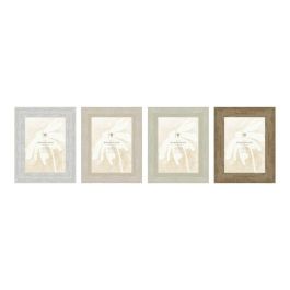 Marco de Fotos Home ESPRIT Blanco Beige Cristal Poliestireno Mármol Escandinavo 21 x 2 x 26 cm (4 Unidades) Precio: 17.5000001. SKU: B1J4PVG6BY