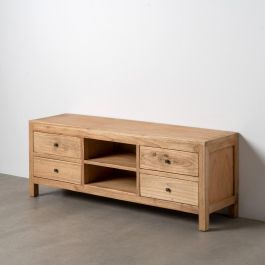 Mueble Tv Natural Madera Mindi Salón 150 X 40 X 55 cm