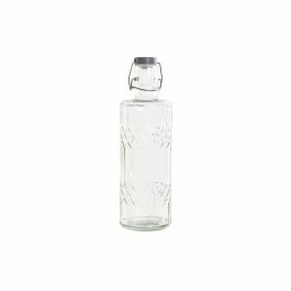 Botella DKD Home Decor Cristal Gris Transparente Acero Inoxidable (9 x 9 x 28.3 cm) (1 L) Precio: 4.49999968. SKU: B172TT43VF