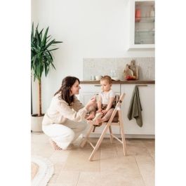 Tineo Silla Elevadora Portátil para Bebé 30x28x13 cm Ultra Compacta con Arnés Camel / Osos