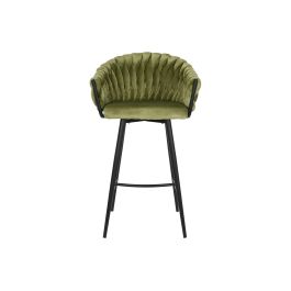 DKD Home Decor Taburete Moderno Verde Negro 58 x 101 x 53 cm