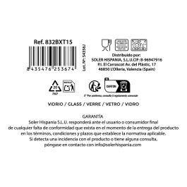 La Mediterranea Vaso Festo Claro 350 ml Ø8.3x9.1 cm (36 Unidades)