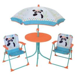 FUN HOUSE 713095 PANDA INDIA Muebles de jardín con mesa, 2 sillas plegables y sombrilla para niños. FUN HOUSE 713095 PANDA INDIA Muebles de jardín con mesa, 2 sillas plegables y sombrilla para niños.