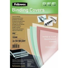 Fellowes Tapa de Encuadernación PVC Transparente A4 180 micras, para Espiral o Canutillo, Pack de 100 Precio: 10.50000006. SKU: S8407245