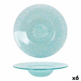 Plato Hondo Samaritaine Turquesa Ø 24 cm (6 Unidades) Plato Hondo Samaritaine Turquesa Ø 24 cm (6 Unidades)