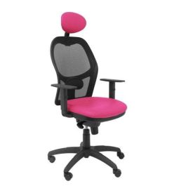 Silla Piqueras Y Crespo Jorquera Brazos Regulables Cabecero Fijo Mecanismo Sincro Con Regulador De Tension Respaldo De Malla Negra Y Asiento Tapizado Similpiel Rosa Precio: 364.49999949. SKU: S5703202