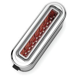 WMF 04.1412.0011 Tostadora de ranura larga de acero inoxidable para 2 rebanadas