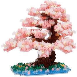 Figura para construir - BANDAI - NANOBLOCK - Deluxe Cherry Blossom - 990 piezas