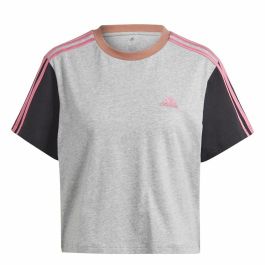 Camiseta de Manga Corta Mujer Adidas 3S Cr Gris Precio: 30.8913. SKU: B176LFECDA