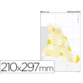 Teide Mapa Mudo Político Color Din A4 Cataluña 210 x 297 mm Precio: 24.49999968. SKU: B12RAKKNWD