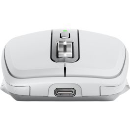 Logitech MX Anywhere 3S for Mac - Ratón inalámbrico Bluetooth, láser, 8000 DPI, Plata/Blanco