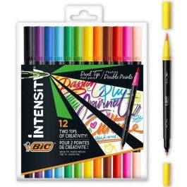Bic Rotuladores Intensity Tip Felt Pens Punta Fina-Pincel Colores Surtidos Vivos Blíster 12 Ud Precio: 11.88999966. SKU: B1HE9G7DTC