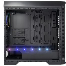 Inter-Tech X-908 Infini2 Torre PC Gaming Midi con Panel Vidrio Templado, USB 3.2, RGB, ATX/Micro ATX/ITX/Mini-ITX