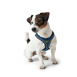Hunter Arnés Hilo Comfort XXS-XS Cuello 30-35 cm Pecho 33-36 cm Azul Malla 3D Reflectante Transpirable para Perro
