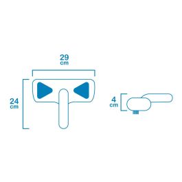 Edm Limpiafondos manual Classic 29 x 24 x 4 cm azul
