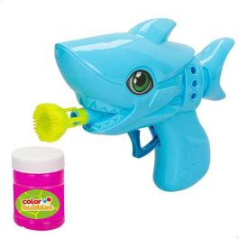 Pistola pompas tiburon eléctrica color bubbles 17 cm Pistola pompas tiburon eléctrica color bubbles 17 cm