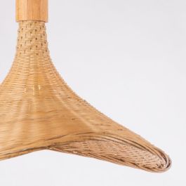 Lámpara Colgante Itabuna de Bambú Natural para Interiores. Compatible con Bombilla E27. Estilo Mediterráneo y Boho-Chic. SKD-P80021