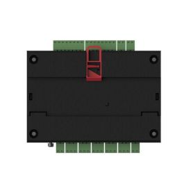 Hikvision Módulo Expansión Control de Accesos para 2 Puertas, Conexión RS-485/Wiegand, Soporte Batería, Guía Rail